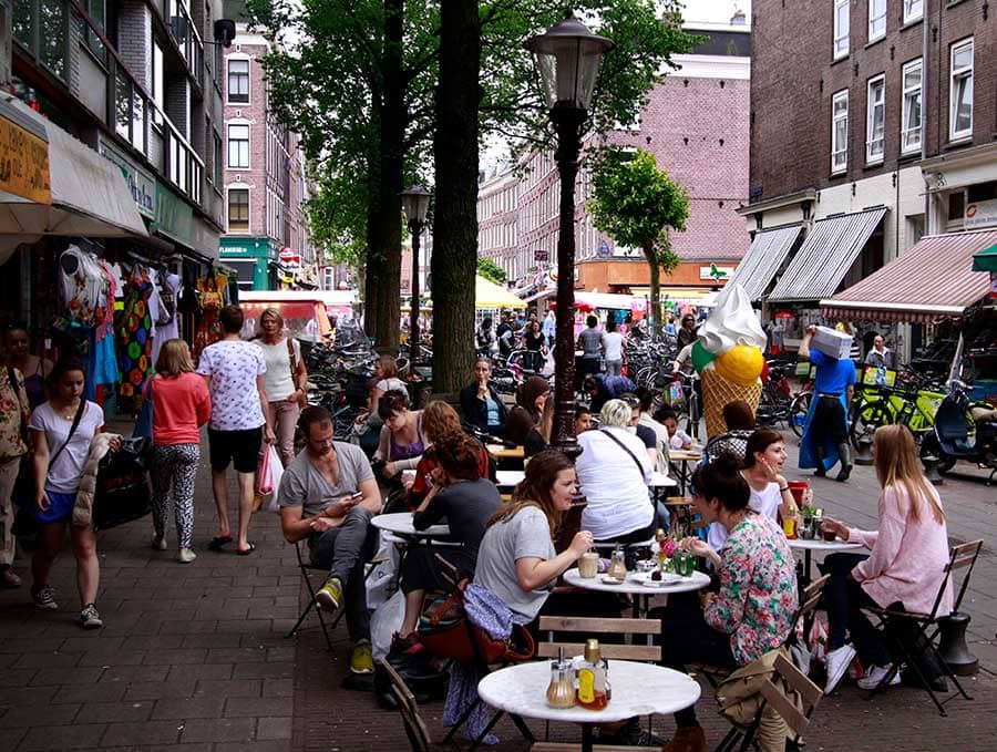 Food and drinks by bike in Amsterdam